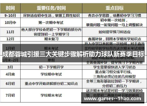成都蓉城引援三大关键步骤解析助力球队新赛季目标